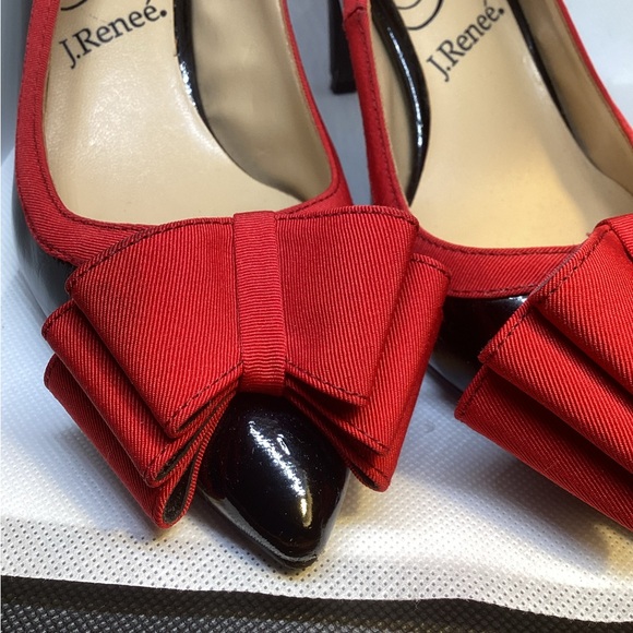 J.RENEE RED AND BLACK HEELS - Picture 11 of 12